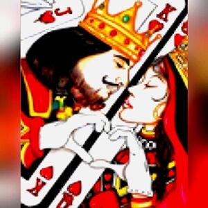 King & Queen Couple Canvas Art Print